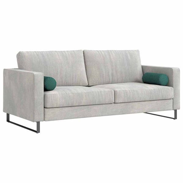 vidaXL Blazine 2 pcs Temno zelena Ø 15 x 40 cm blago