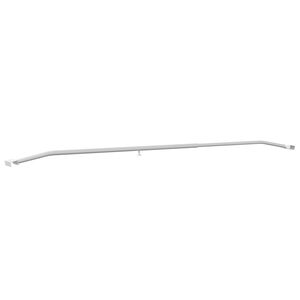 vidaXL Nosilec tarpa za prikolice Srebrna 136-218 cm