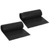 vidaXL Dimpled Drenažni List 2 kos Črna 0,5 x 20 m HDPE