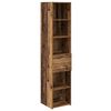 vidaXL Visok predalnik Star les 40 x 42,5 x 185 cm Inženirski les