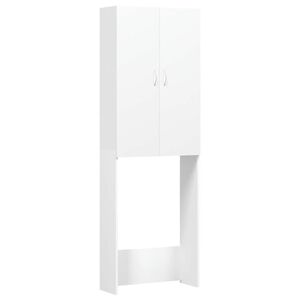 vidaXL Omara za pralni stroj bela 64x25,5x190 cm