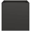 vidaXL Planter Black 40x40x40 cm Hladno valjano jeklo