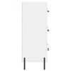 vidaXL Komoda bela 69,5x34x90 cm inženirski les