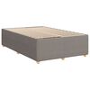 vidaXL Box spring postelja z vzmetnico taupe 120x190 cm blago