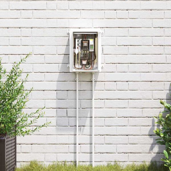 vidaXL Nadzorna omara Siva 47 x 20 x 60 cm ABS plastika