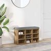 vidaXL Lavica za čevlje Artisan Oak 82x32x50 cm inženirski les