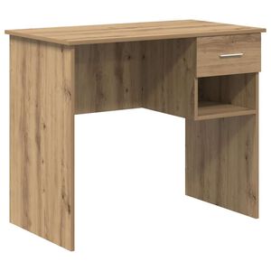 vidaXL Miza Umetni hrast 90 x 49 x 75 cm Inženirski les