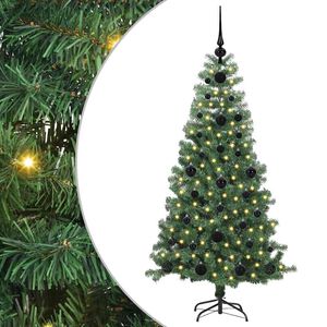 vidaXL Božično drevo Zelena 120 cm PVC