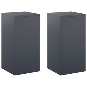 vidaXL Stojalo za rastline 2 pcs Antracit 30 x 30 x 60 cm
