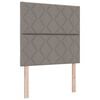 vidaXL Vzglavje Taupe 100 cm blago