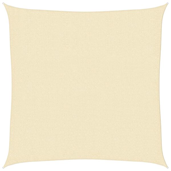 vidaXL Senčno jadro 160 g/m² krem 2,5x2,5 m HDPE