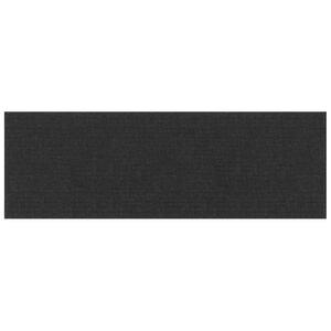 vidaXL Stenska glavna postelja 12 kos 90 x 30 cm Črna blago