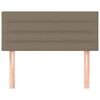 vidaXL Posteljno vzglavje taupe 100x5x78/88 cm blago