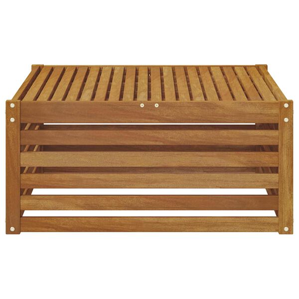 vidaXL Zunanji konec kavča z blazino Naravna 115 x 83 x 73 cm