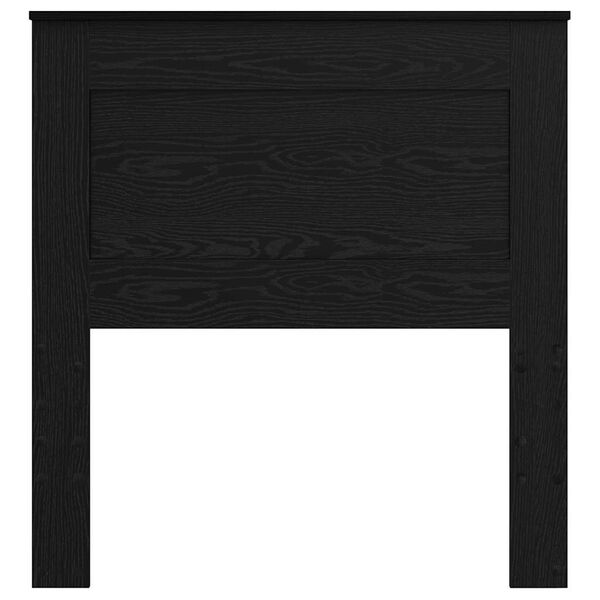 vidaXL Vzglavje z vzglavjem Črna Orehovina 75 cm Konstruiran les