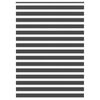 vidaXL Zebra senčilo črne barve 155x230 cm, &scaron;irina blaga 150,9 cm, poliester