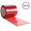 vidaXL Zavesa za vrata rdeča 200 mm x 1,6 mm 10 m PVC