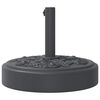 vidaXL Podstavek za senčnik za Ø38/48 mm palice 25 kg okrogel