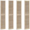 vidaXL Vrata omare z vrati 4 pcs Naravna 201 x 2,1 x 39,5 cm
