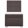 vidaXL Box spring postelja z vzmetnico temno rjava 80x200 cm blago