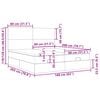 vidaXL Otomanski posteljni okvir z vzmetnicami krem 160x200 cm blago