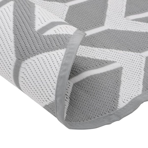 vidaXL Zunanja preproga ARAKIL siva &Oslash;160 cm PP