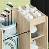 vidaXL Golf omara s kolesom Enobarvno Sonoma hrast 65 x 45 x 98 cm