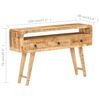 vidaXL Komoda 120x30x75 cm robusten mangov les