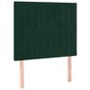 vidaXL Posteljni okvir brez vzmetnice temno zelen 90x200 cm žamet