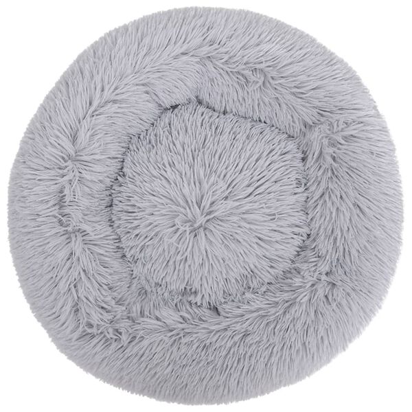 vidaXL Pralna blazina za pse in mačke svetlo siva 90x90x16 cm pli&scaron;asta