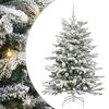 vidaXL Umetno Zložljivo Božično Drevo Bela 150 cm PE in PVC