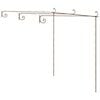 vidaXL Vrtna pergola antično rjava 3x3x2,5 m železo
