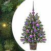 vidaXL Umestno božično drevo med 150 LED Zelena 75 cm PE in PVC