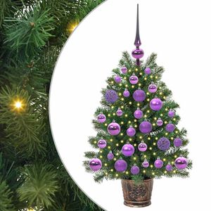 vidaXL Umestno božično drevo Zelena 75 cm PE in PVC