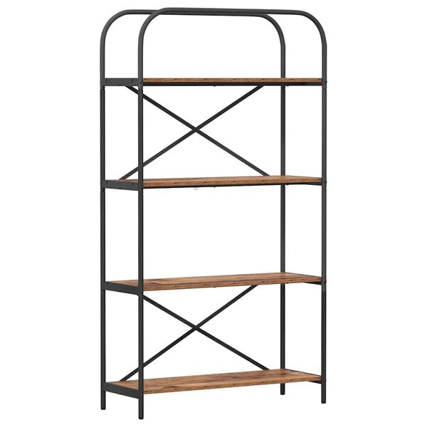 vidaXL Knjižna polica Star les 80 x 30 x 146 cm Konstruiran les