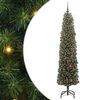 vidaXL Umestno božično drevo Zelena 180 cm PVC in Jeklo in Plastika