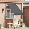 vidaXL Ročno zložljiva tenda 150 cm antracitna
