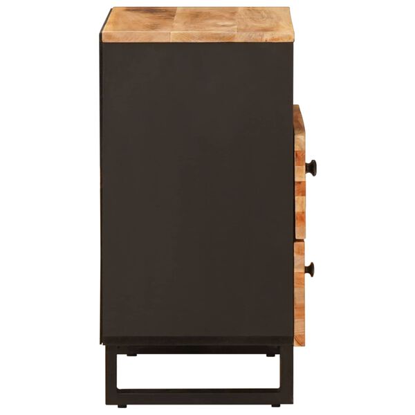 vidaXL Posteljna omarica Rjava 50 x 33 x 62 cm Masiven les manga