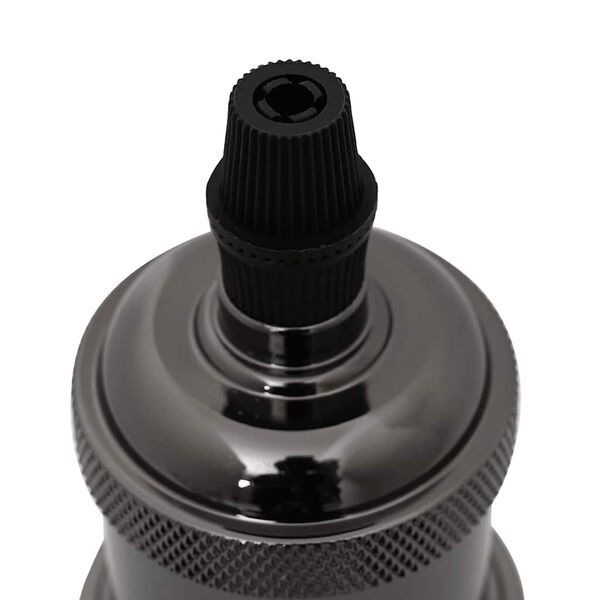 vidaXL Obeski za svetilke 2 kosa sijajno črna E27