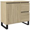 vidaXL Kopalni&scaron;ka omarica sonoma hrast 65x33x60 cm inženirski les