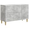 vidaXL Strani &scaron;al Betonsko siva 89 x 34,5 x 60 cm Inženirski les