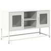 vidaXL TV omarica bela 100,5x39x60,5 cm jeklo