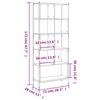 vidaXL Knjižna omara siva sonoma 72x28x172 cm inženirski les