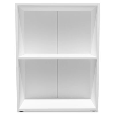 vidaXL Knjižna polica iverna plošča 60x31x78 cm bele barve