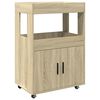 vidaXL Barski voziček sonoma hrast 60x39,5x89 cm inženirski les