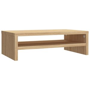 vidaXL Stojalo za ekran sonoma hrast 42x24x13 cm iverna plo&scaron;ča