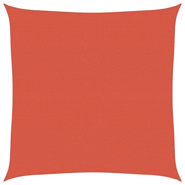 vidaXL Senčno jadro 160 g/m&sup2; terakota 5x5 m HDPE