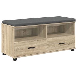 vidaXL Haldna klop Sonoma hrast 100 x 38 x 46 cm