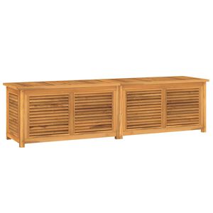 vidaXL Vrtna &scaron;katla z vrečo 200x50x55 cm trdna tikovina