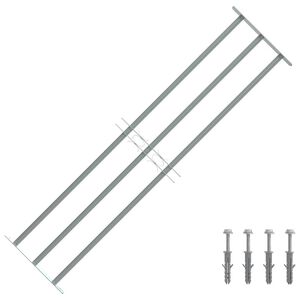 vidaXL Nastavljiva okenska rešetka s 3 prečkami 1000-1500 mm